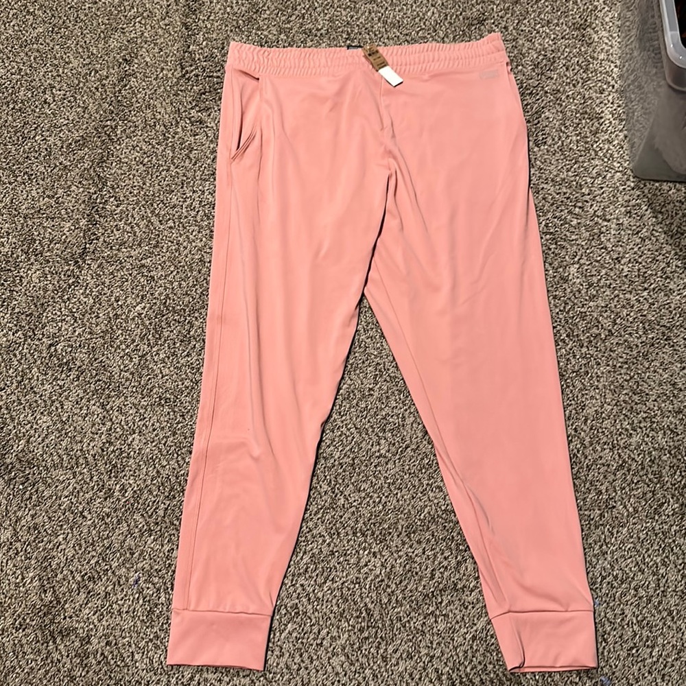 New with tags PINK active coral/pink joggers size XXL